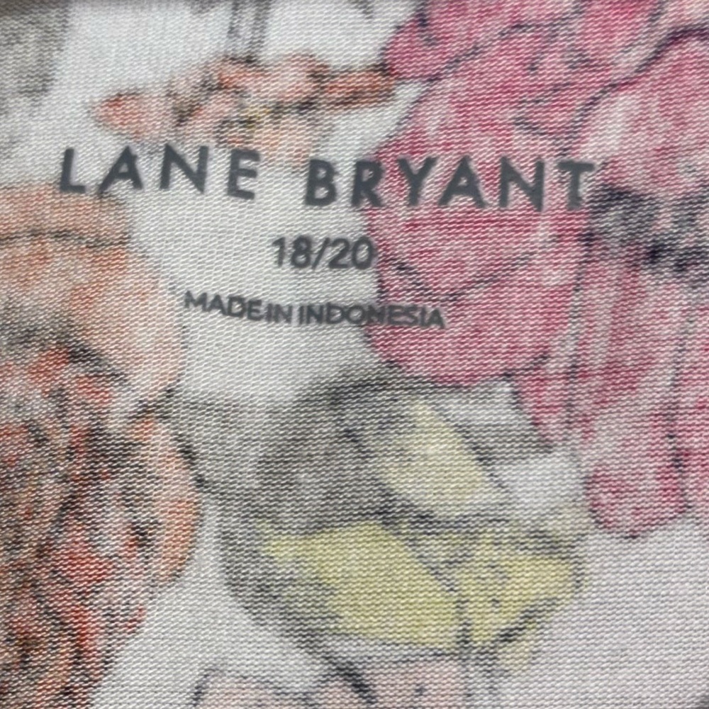Lane Bryant Colorful Floral Swing sleeveless V neck top  womens 18/20 - Picture 2 of 13